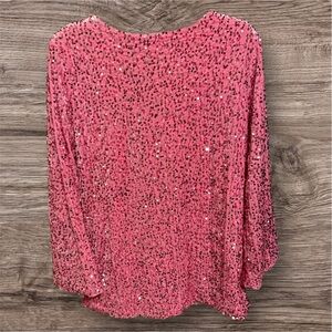 Pink Sequin Women's mini dress